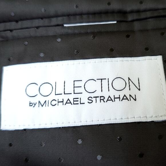 Michael Strahan Collection Red Black Diamond Blazer Jacket Sport Coat Sz 40R - Picture 15 of 16